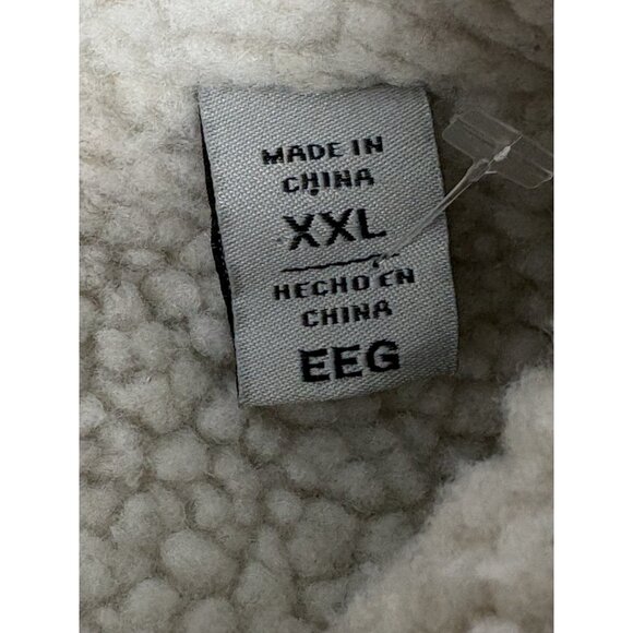 Levis Corduroy Sherpa Lined Trucker Jacket Men’s XXL Brown Snap Zip - Picture 10 of 16